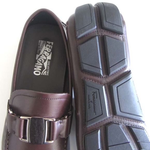 SALVATORE FERRAGAMO Sardegna buckle drivers 9 1/2 - Picture 4 of 8